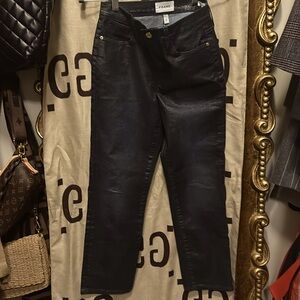 FRAME Le High Straight shiny coated Pant EUC